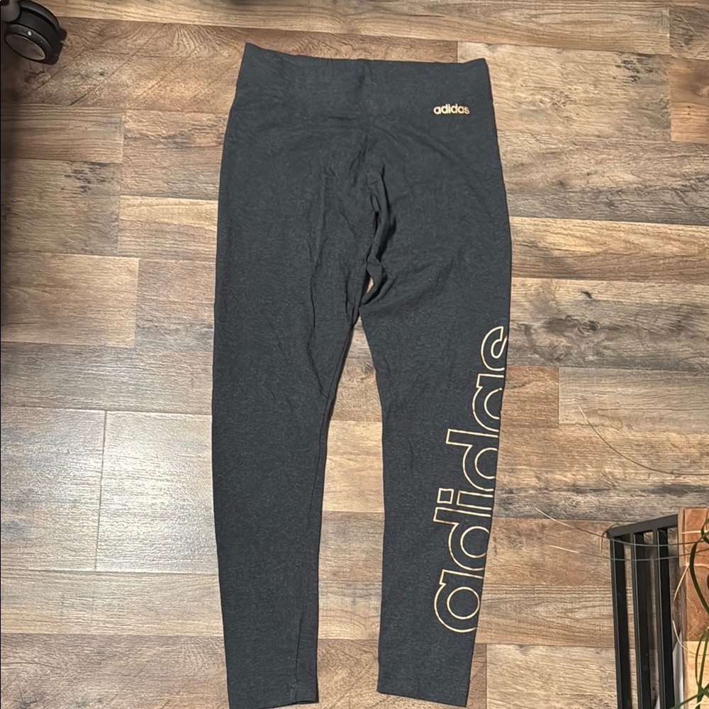 Adidas grey high waisted leggings
